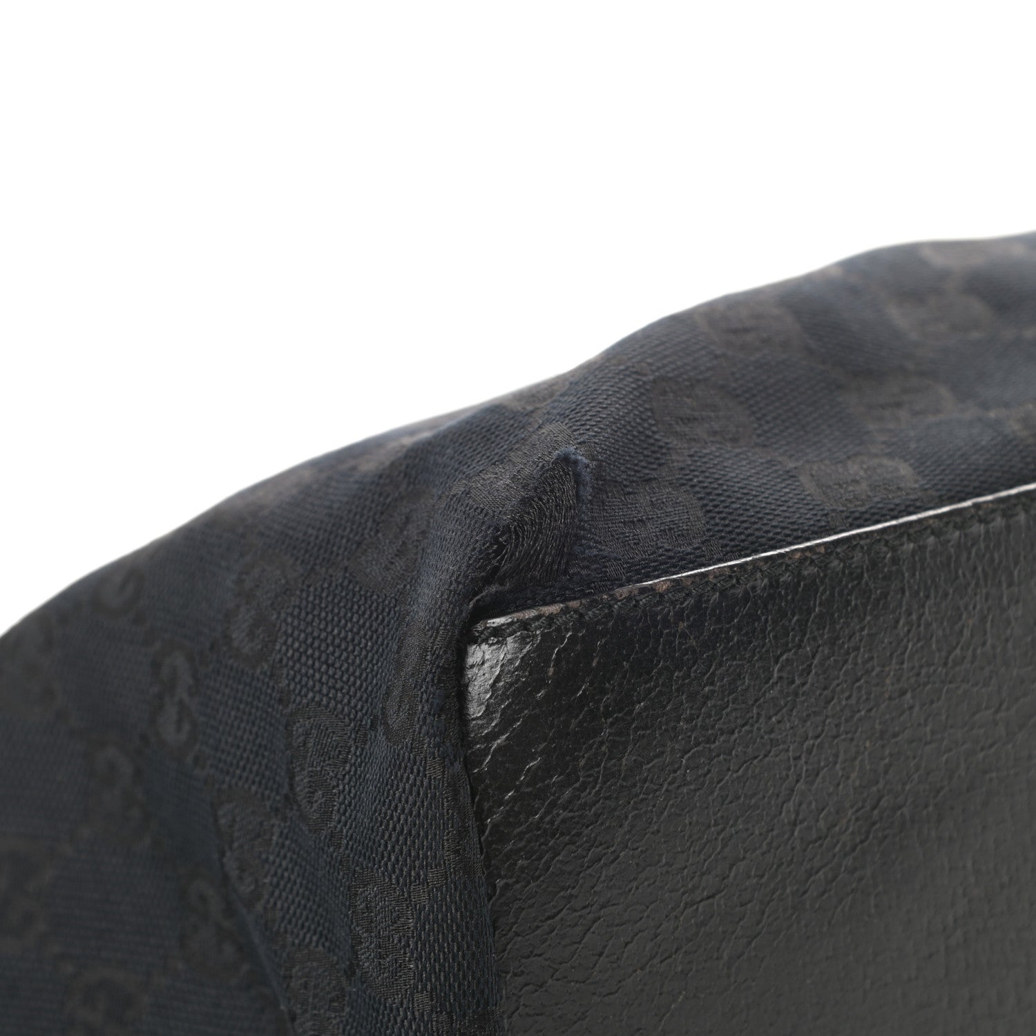 Gucci GG Monogram Small Web Handle Bucket Tote Black 9 of 13