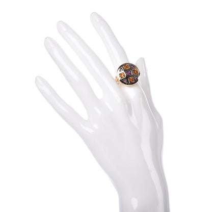 Cartier 18K Yellow Gold Citrine Amethyst Pasha de Ring 53 6.25 2 of 6
