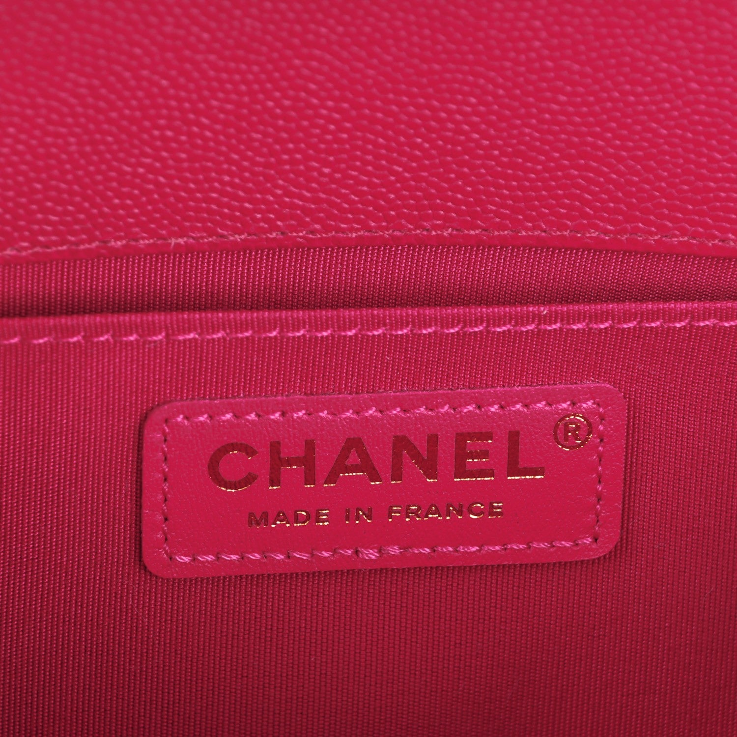 Chanel Caviar Quilted Medium Boy Flap Fuchsia 7 of 8