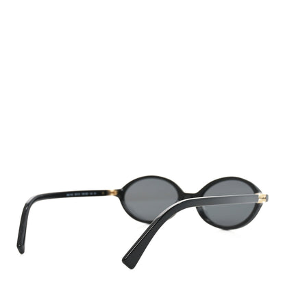 Miu Miu Acetate Oval Regard Sunglasses SMU04Z Black 4 of 7