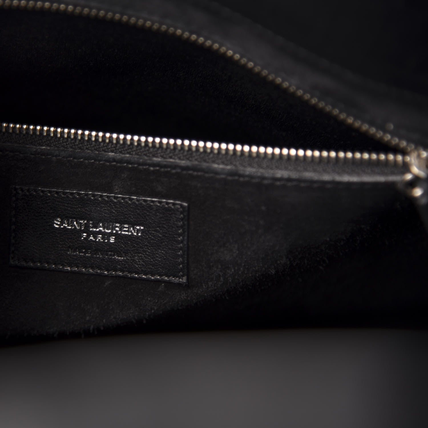 Saint Laurent Calfskin Crocodile Embossed Large Sac De Jour Carryall Black 6 of 10