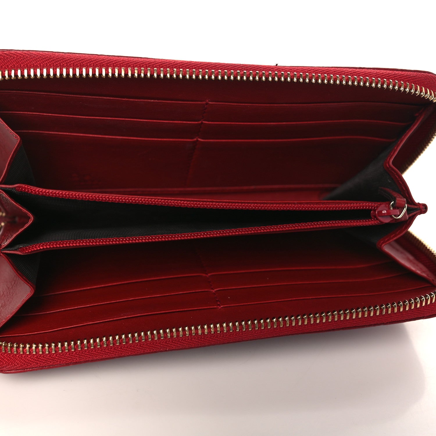 Gucci Microguccissima Zip Around Wallet Red 5 of 6