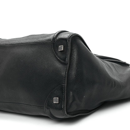 Celine Drummed Calfskin Mini Luggage Black 9 of 12