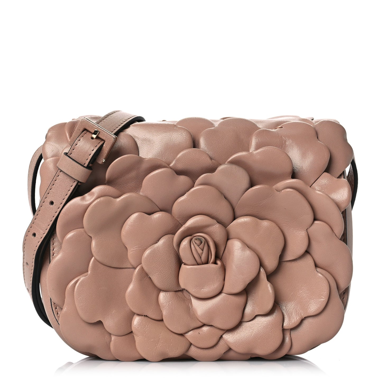 Nappa Atelier 03 Rose Edition Small Flap Crossbody Bag Rose Cannelle