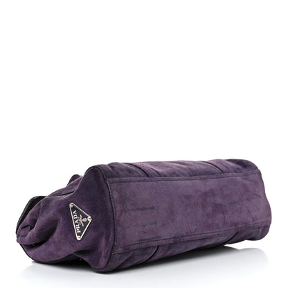 Prada Scamosciato Foldover Pushlock Satchel Cina 3 of 15