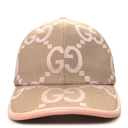 Gucci Monogram Jumbo GG Mosteri Baseball Hat XXL 60 Beige Light Pink 3 of 9