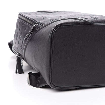 MCM Calfskin Ottomar Monogram Duke Backpack Black 8 of 10