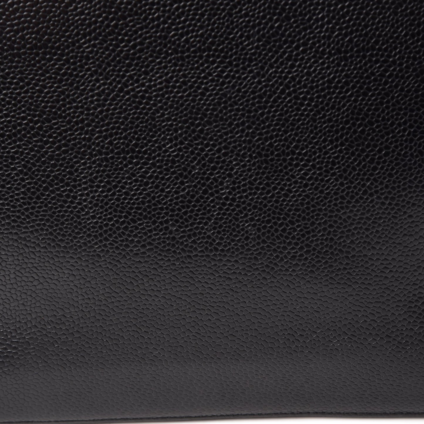 Caviar Metal Handle Tote Black