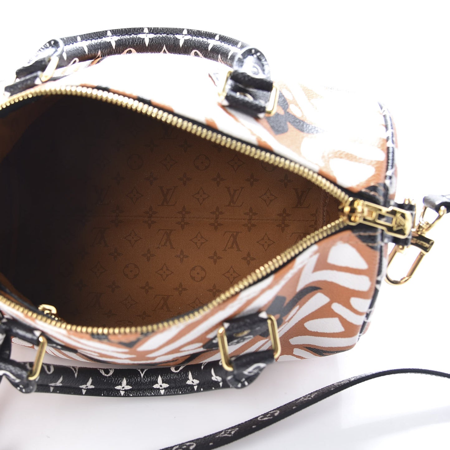 Monogram Giant Crafty Speedy Bandouliere 25 Creme Caramel