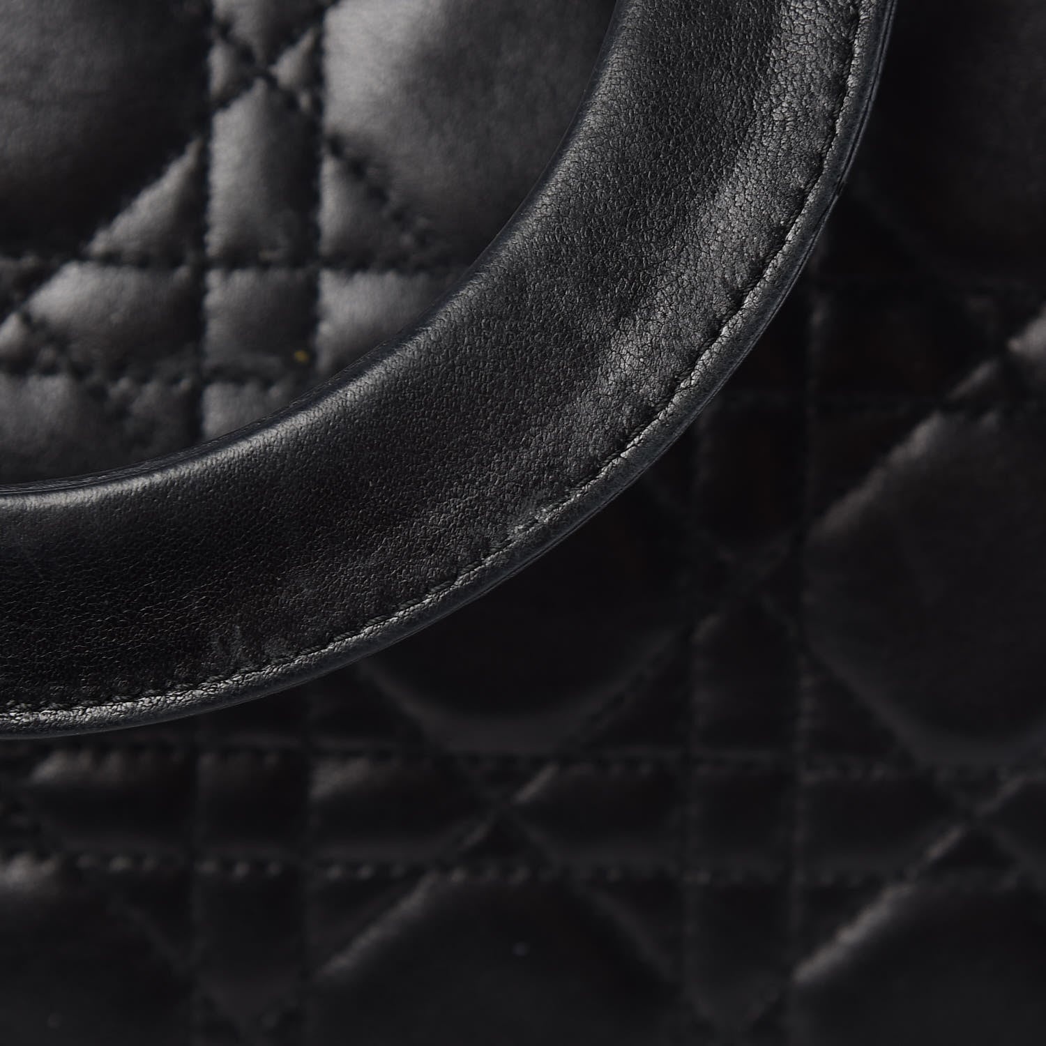 Christian Dior Lambskin Cannage Large Lady Dior Black 19 of 20