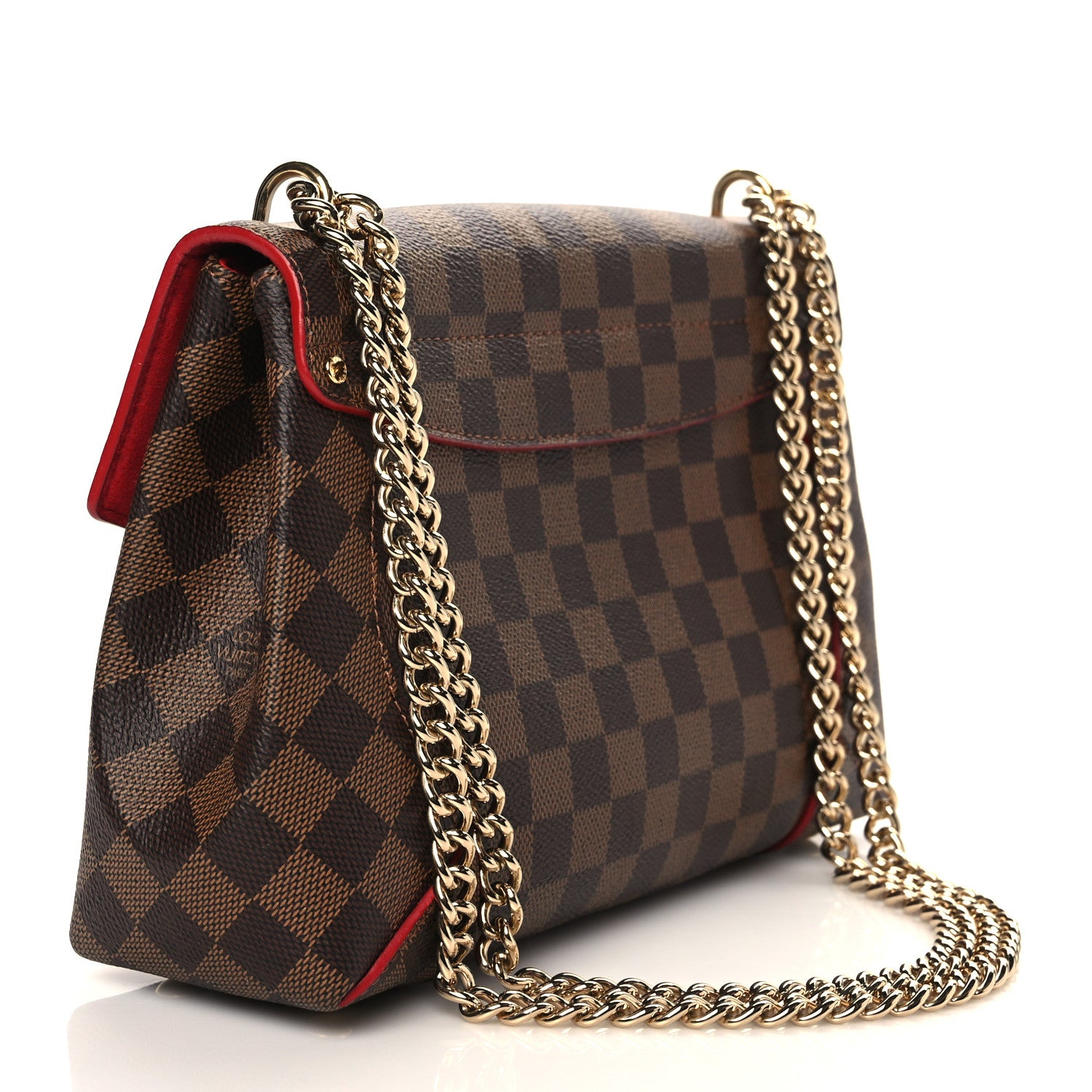 Louis Vuitton Damier Ebene Caissa Clutch Cherry 3 of 9