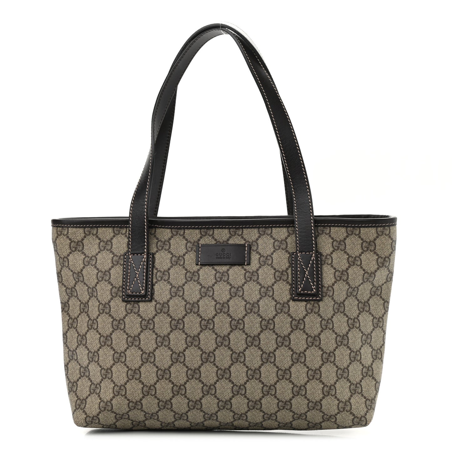 GG Supreme Monogram Small Joy Tote Dark Brown