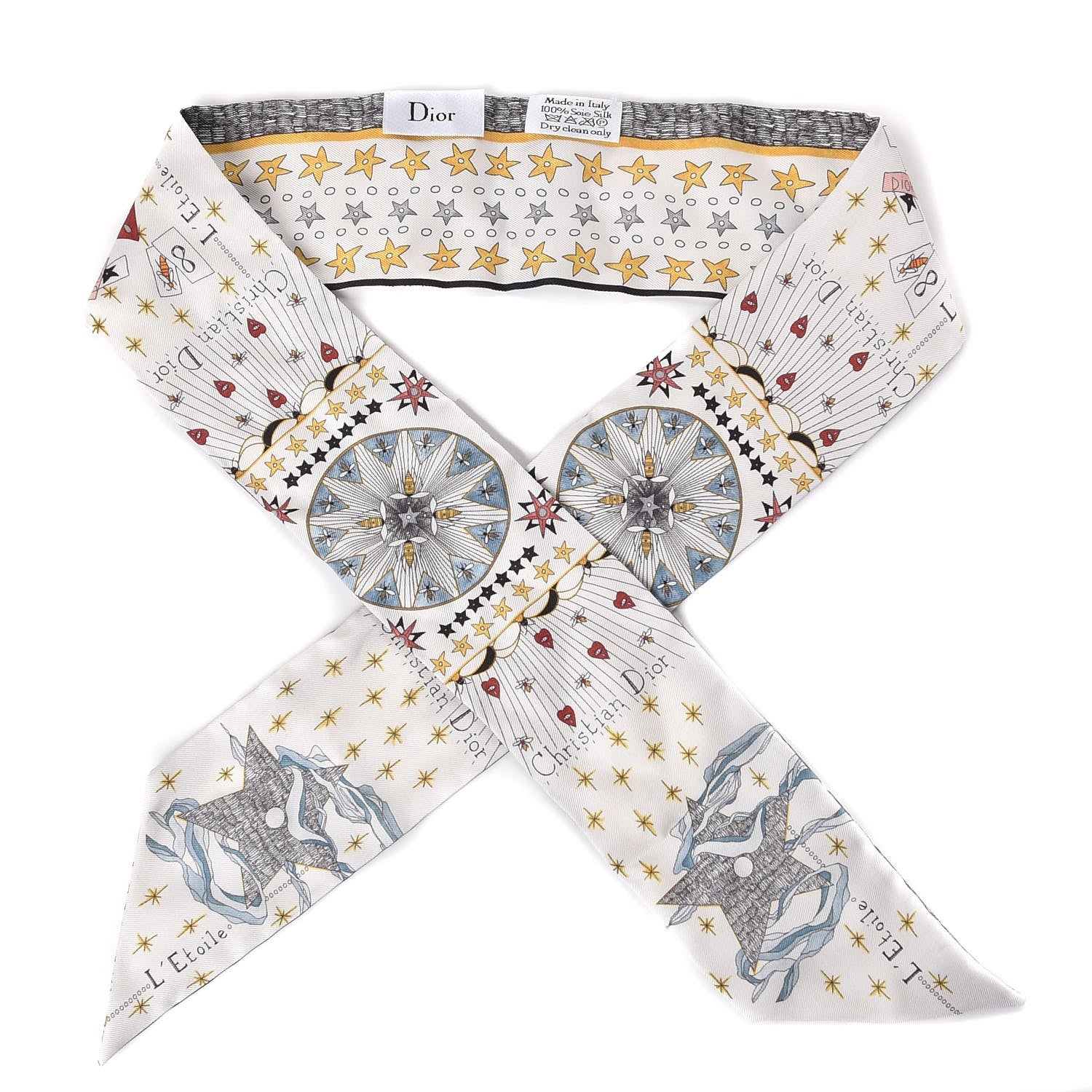 Christian Dior Silk L'Etoile Mitzah Scarf 1 of 4