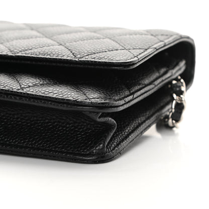 Chanel Caviar Quilted Wallet On Chain WOC Black 11 of 13