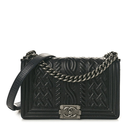 Chanel Lambskin Medium Celtic Boy Flap Black 1 of 11