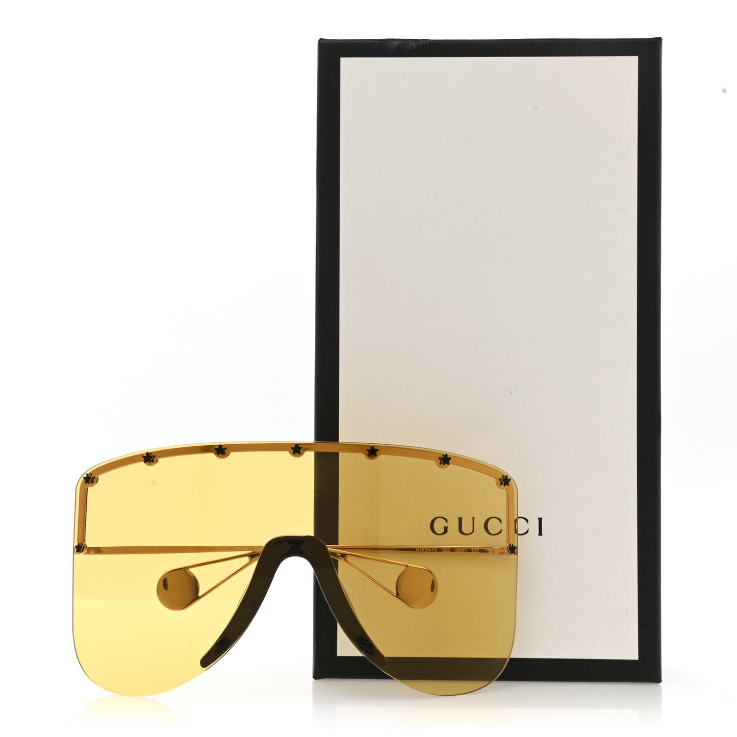 Star Studded Shield Sunglasses GG0541S Yellow