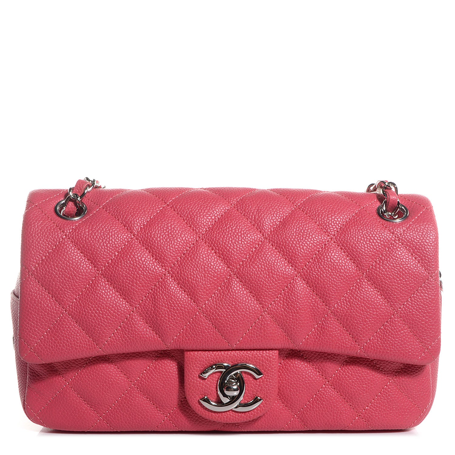 Chanel Caviar Quilted Medium Easy Flap Coral 1 of 9