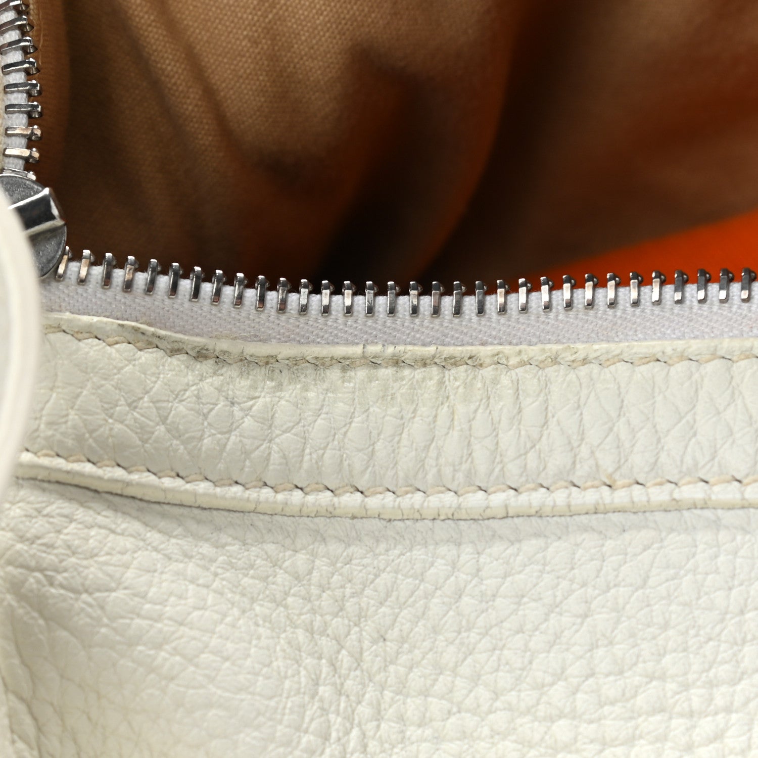 Hermes Taurillon Clemence Sac Doremi 35 White 7 of 12
