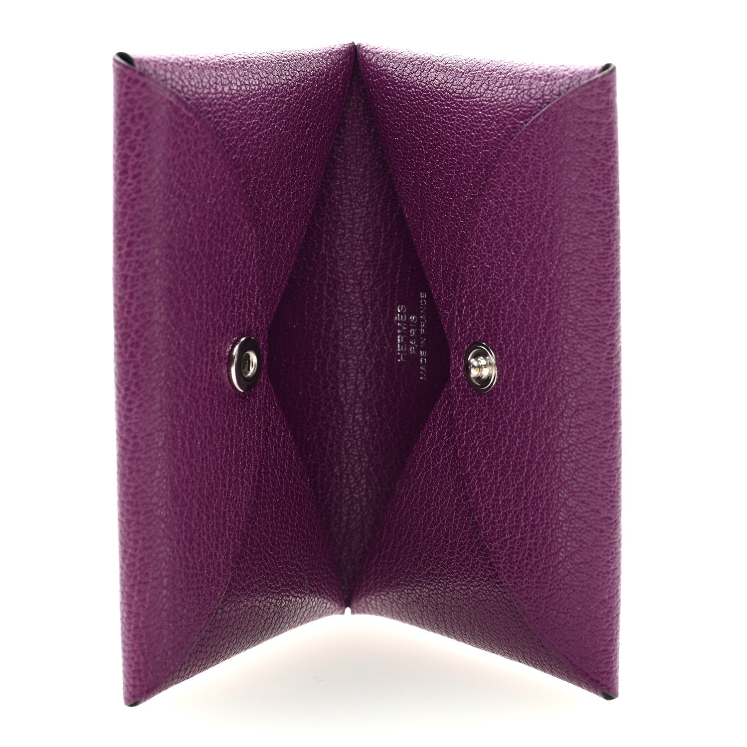 Hermes Chevre Mysore Calvi Card Case Anemone 5 of 7