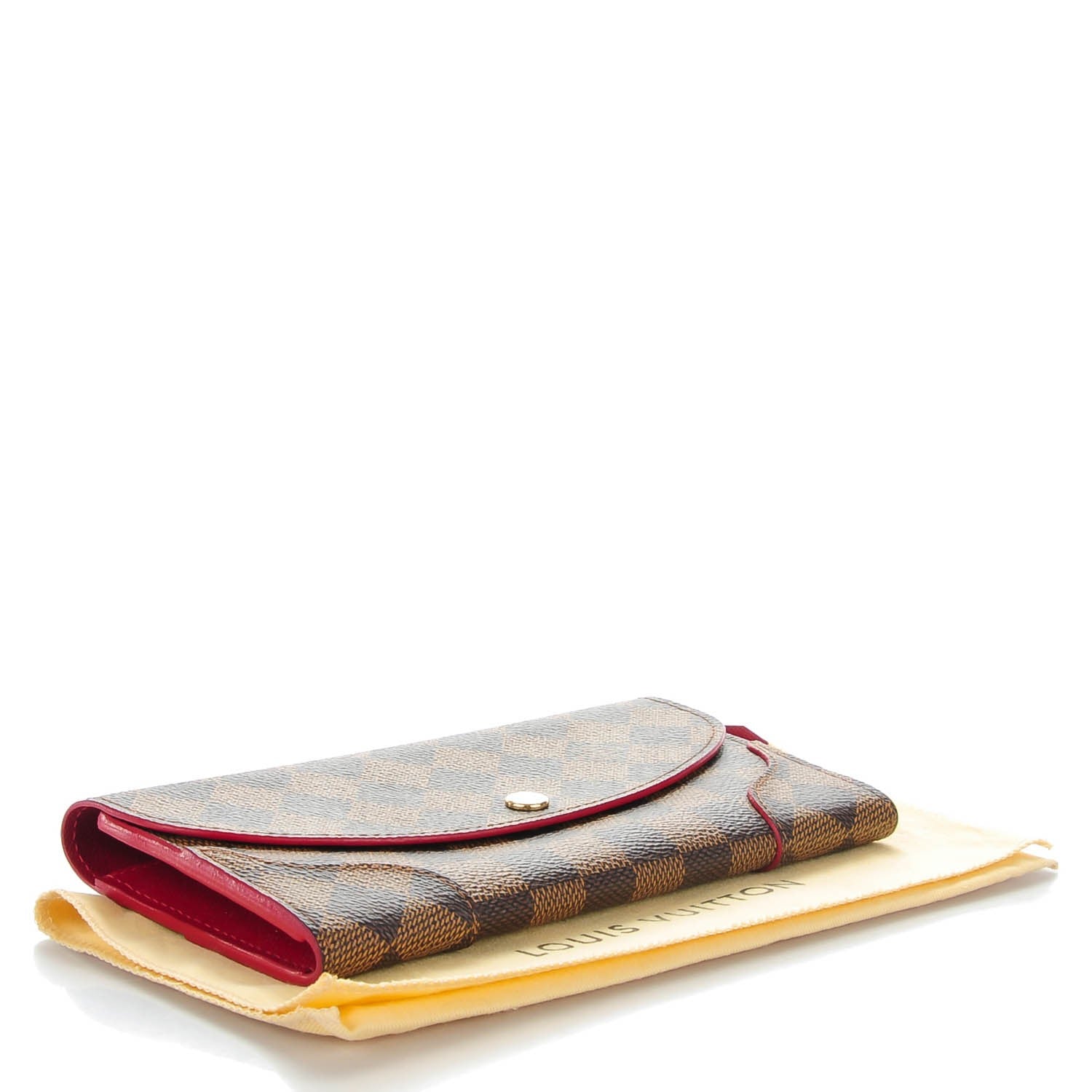 Louis Vuitton Damier Ebene Caissa Wallet Cherry 4 of 7