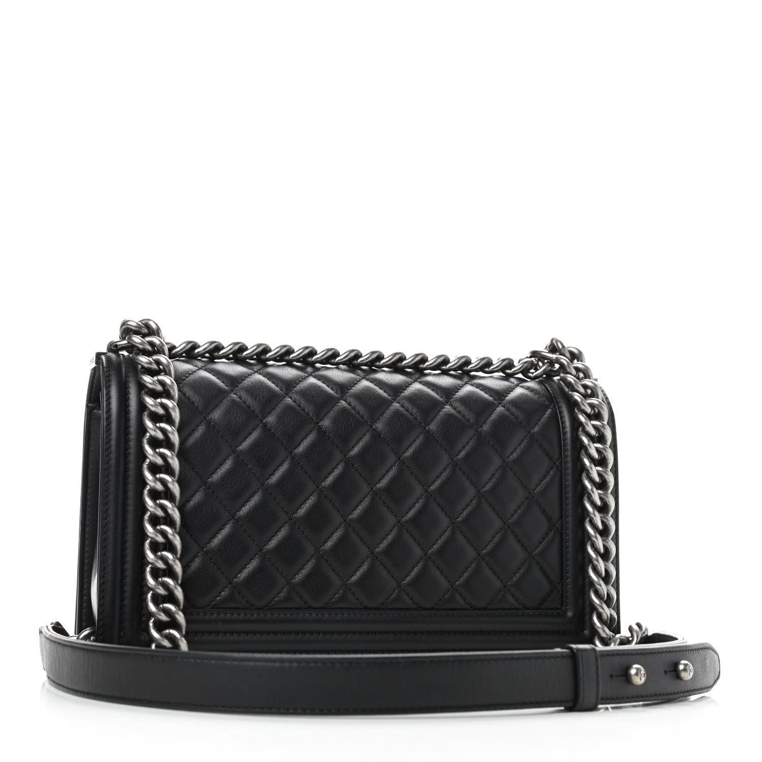 Chanel Calfskin Quilted Medium Boy Flap Black 3 of 9