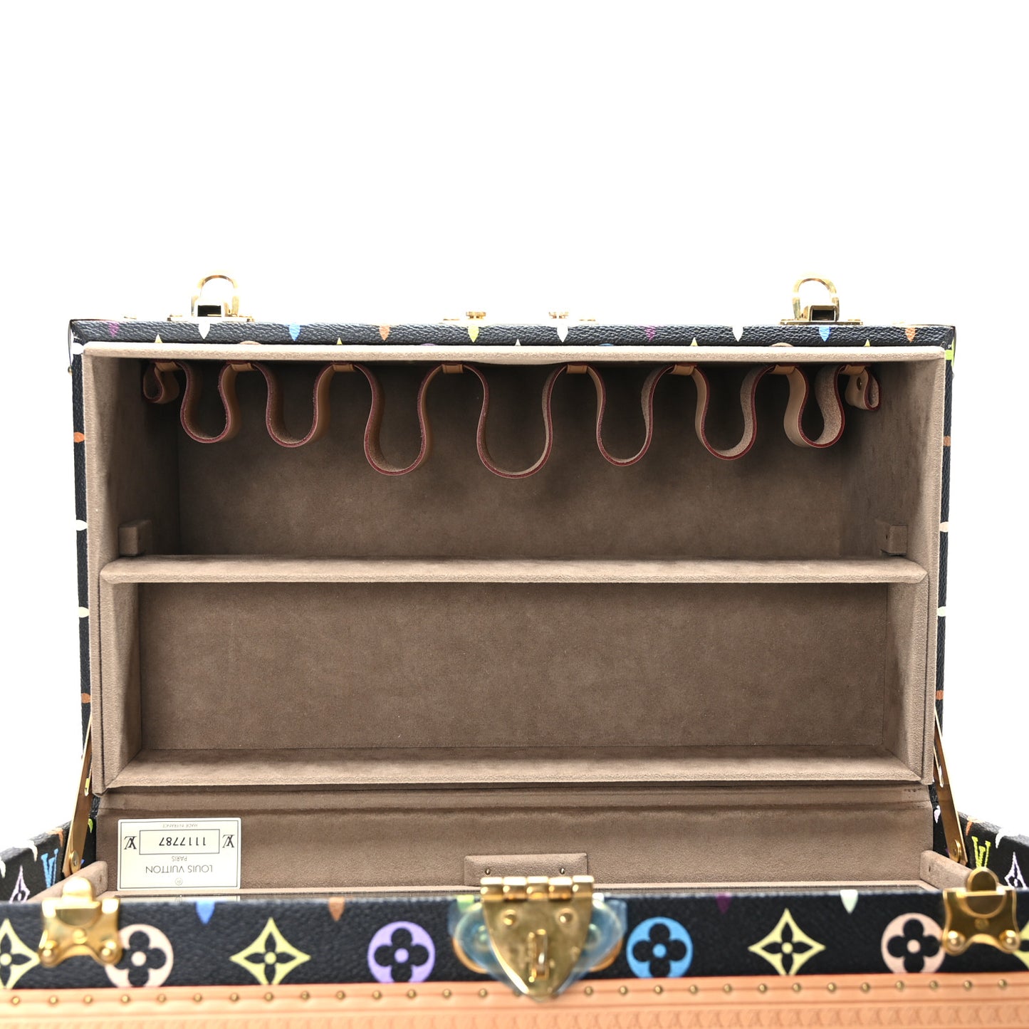 Monogram Multicolor Boite Bouteilles et Glace Beauty Train Case Black
