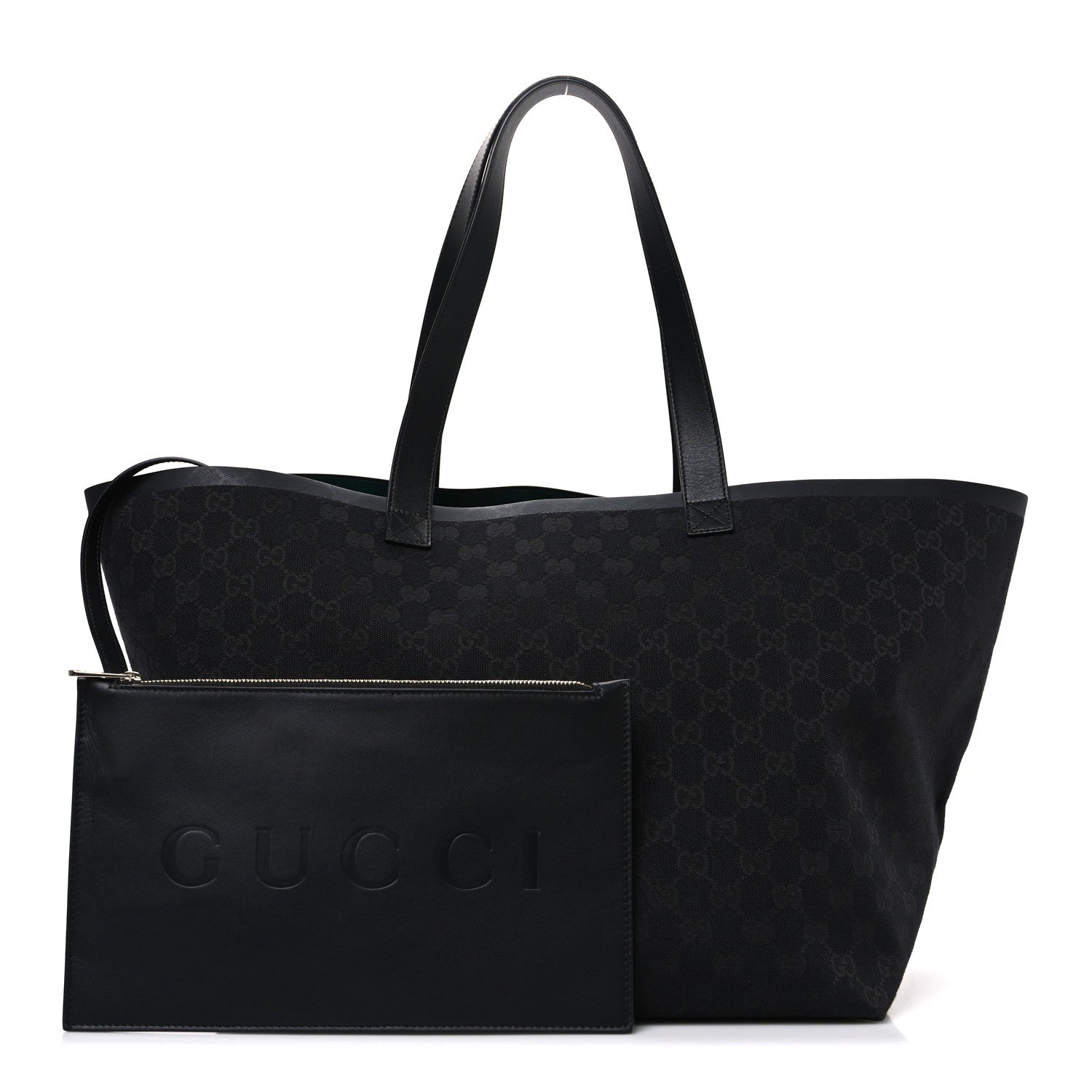 Gucci GG Monogram Medium Totissima Shopping Tote Black 3 of 11