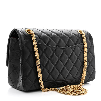 Chanel Aged Calfskin Quilted 2.55 Reissue 225 Flap Black 3 of 11