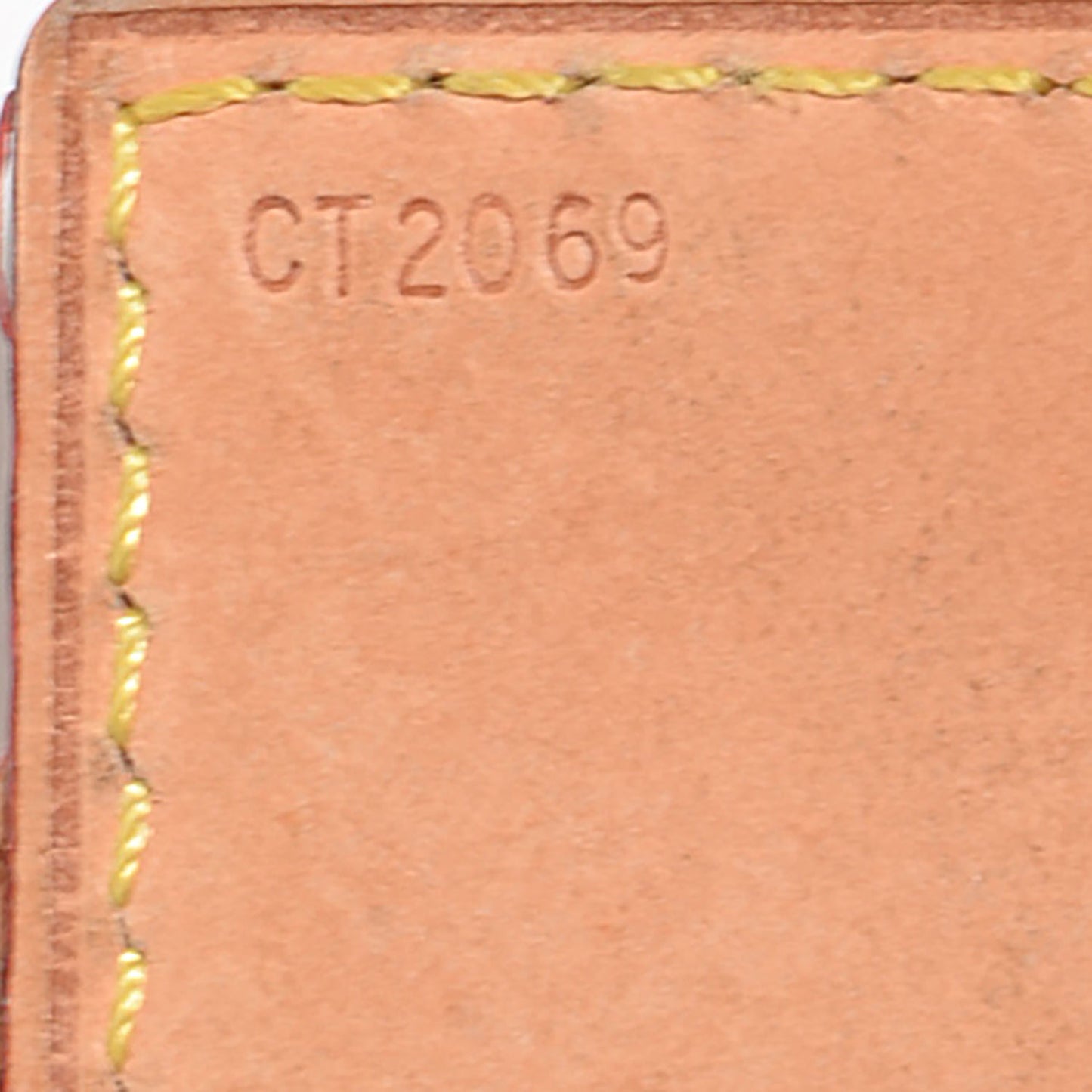 Vachetta Labels Key Ring Rusty