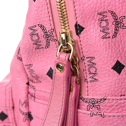 MCM Visetos Medium Sprinkle Stud Stark Backpack Pink 18 of 21