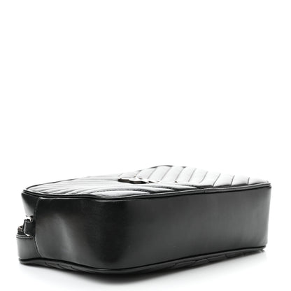 Saint Laurent Calfskin Matelasse Monogram Lou Camera Bag Black 4 of 10