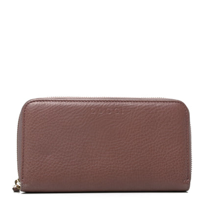 Gucci Dollar Calfskin Zip Around Wallet Rosy Phard 1 of 8
