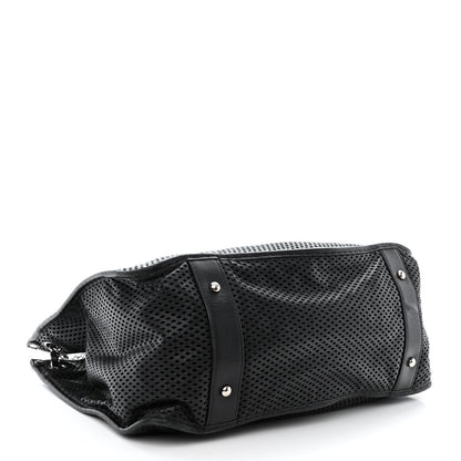 Chanel Calfskin Perforated Up In The Air Tote Black 4 of 10