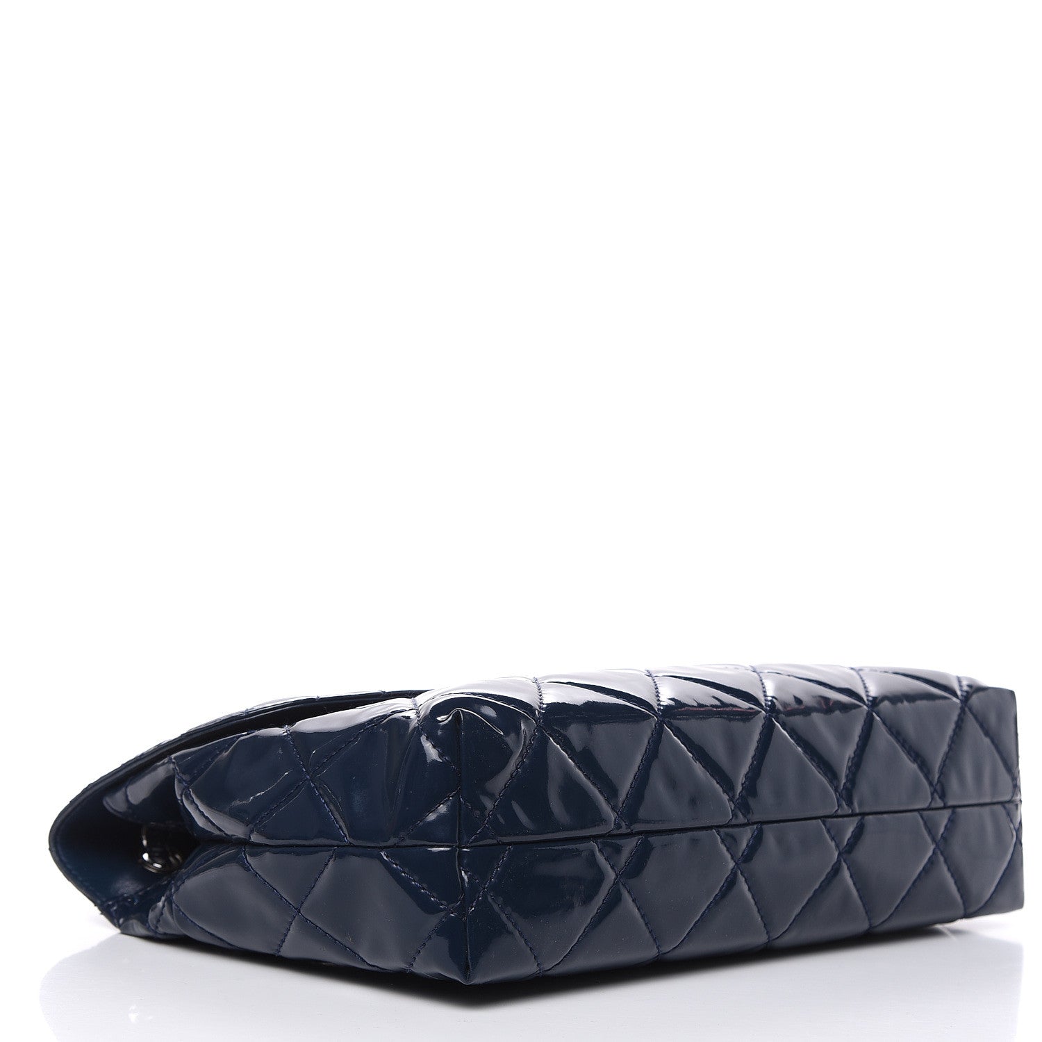 Chanel Vinyl Quilted In the Business Flap Bag Navy Blue 4 of 12