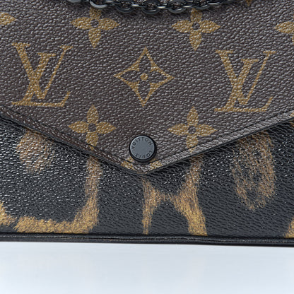 Louis Vuitton Monogram Animal Print Pochette Felicie Chain Wallet 11 of 11