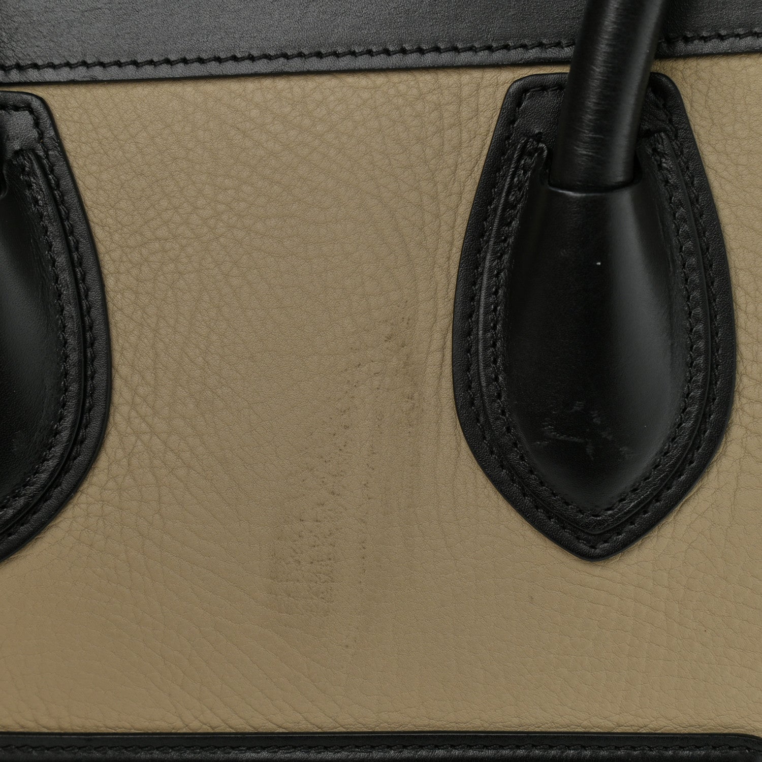 Celine Elephant Calfskin Mini Tri-Color Luggage Beige 12 of 18