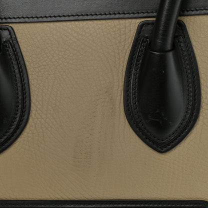 Celine Elephant Calfskin Mini Tri-Color Luggage Beige 12 of 18