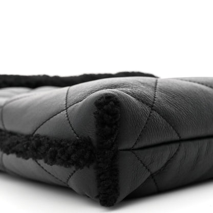 Chanel Shearling Aged Lambskin Quilted Small Chanel 22 Black 11 of 13