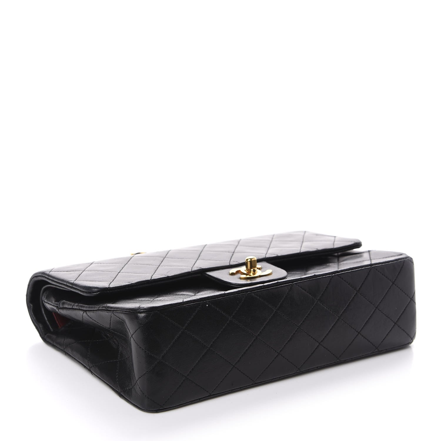 Chanel Lambskin Quilted Medium Double Flap Black 4 of 13