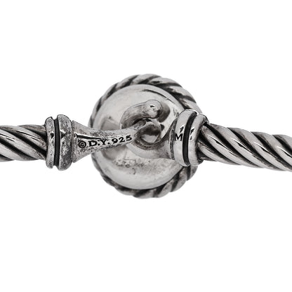 David Yurman Sterling Silver Pearl 3mm Chatelaine Bracelet 3 of 3