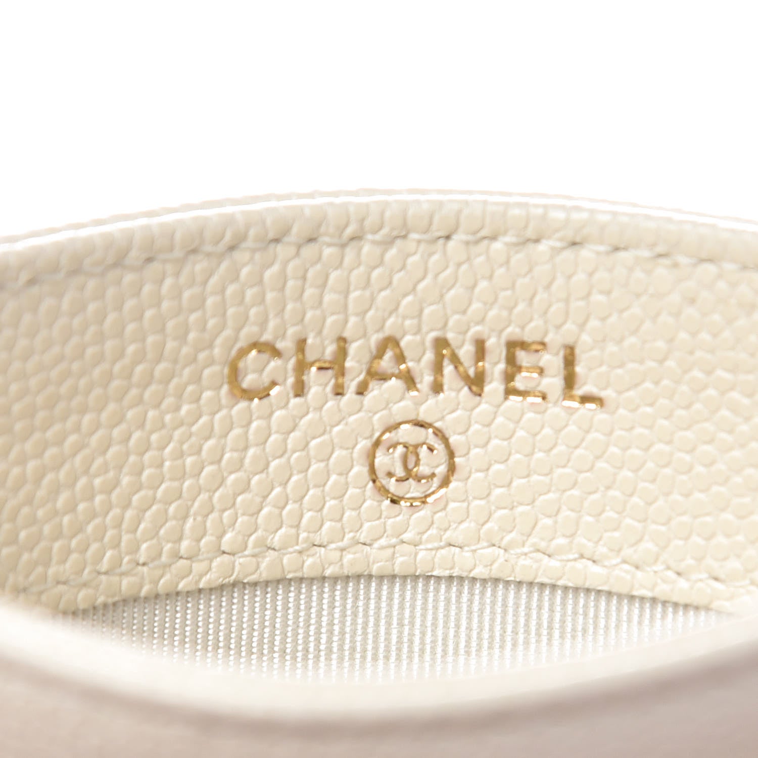 Chanel Caviar Quilted Card Holder White 6 of 9