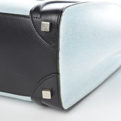 Celine Textile Smooth Calfskin Micro Bi-Color Luggage Blue 14 of 14