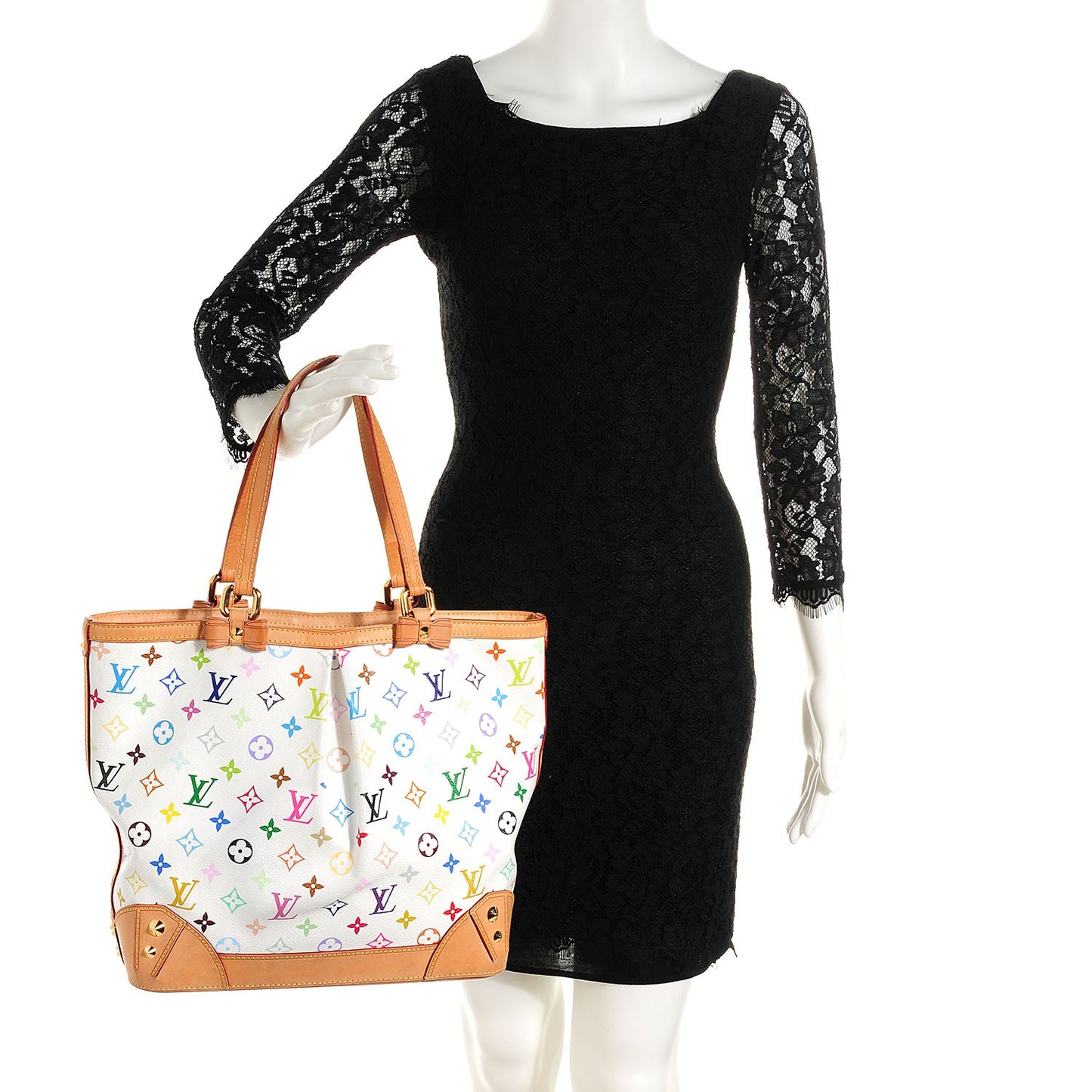 Monogram Multicolor Sharleen GM White
