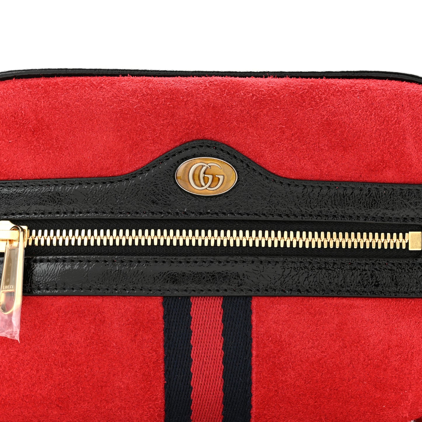 Suede Small Ophidia Belt Bag 85 34 Hibiscus Red