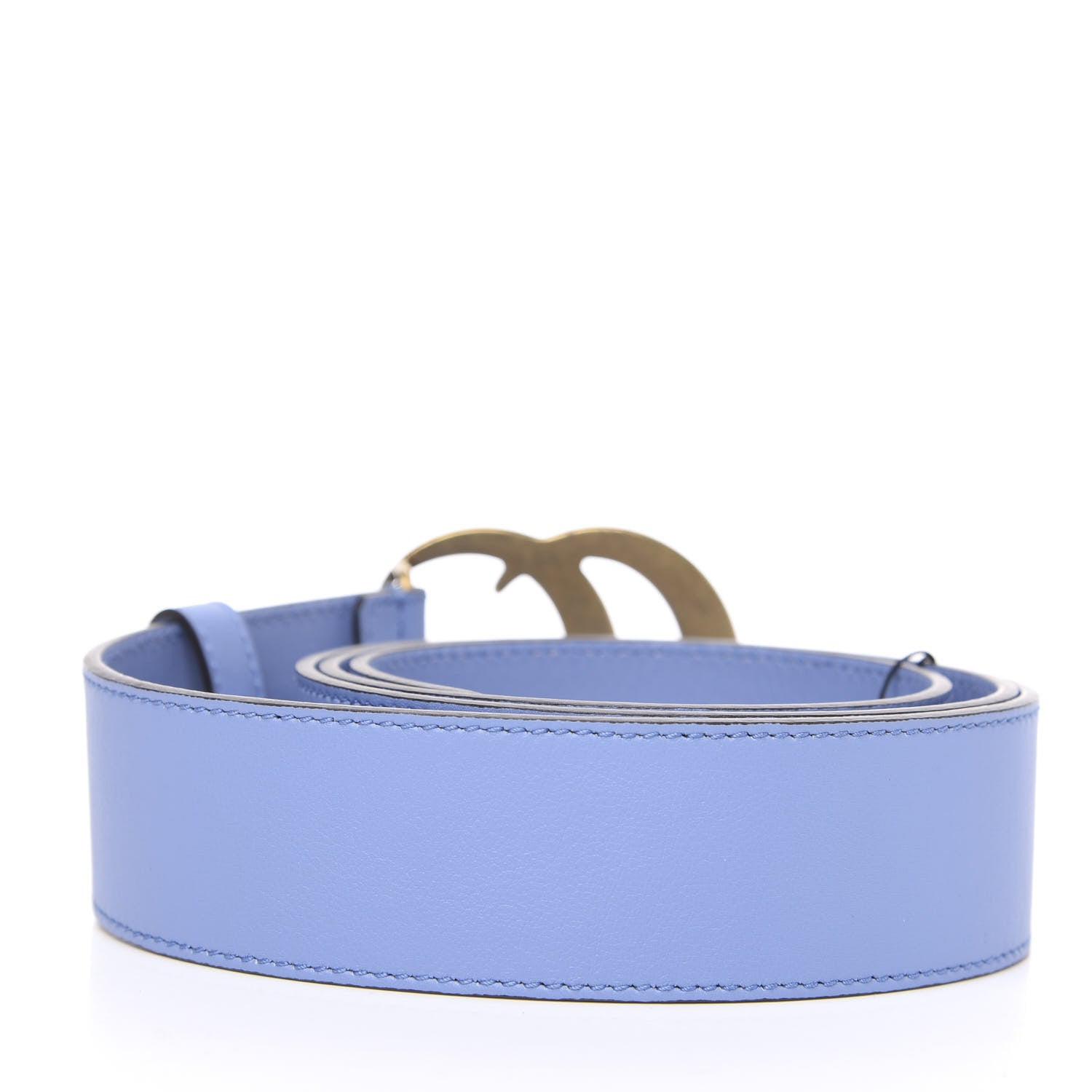 Gucci Calfskin Double G 40mm Belt 105 42 Clear Sky Blue 2 of 4