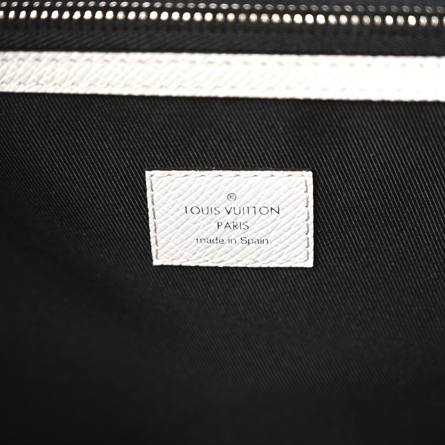 Louis Vuitton Monogram Eclipse Taigaramma Weekend Tote NM Optic White 6 of 9