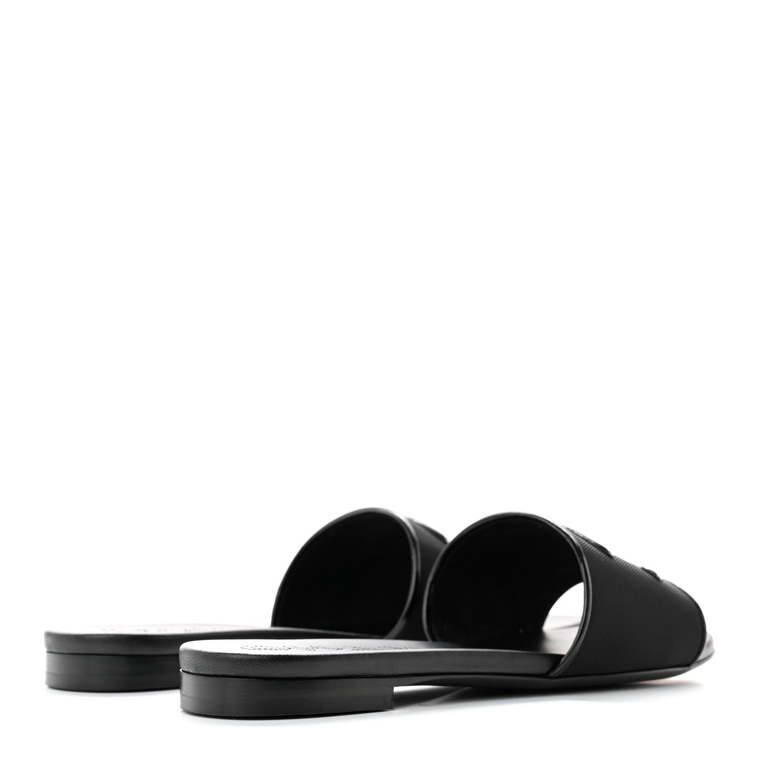 Chanel Mesh Patent Calfskin CC Mules 37 Black 4 of 10