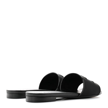 Chanel Mesh Patent Calfskin CC Mules 37 Black 4 of 10