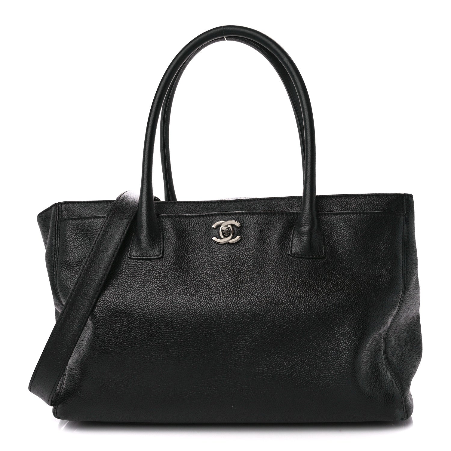Chanel Calfskin Cerf Executive Shopper Tote Black 1 of 18