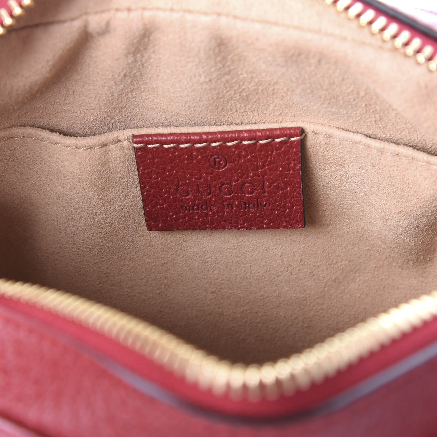 GG Supreme Monogram Flora Web Mini Ophidia Shoulder Bag Red